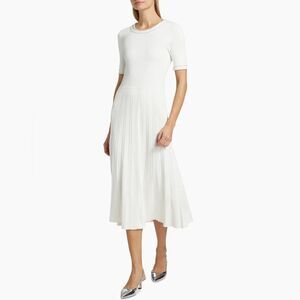 Elie Tahari Pearl Embellished Knit Midi-Dress size M